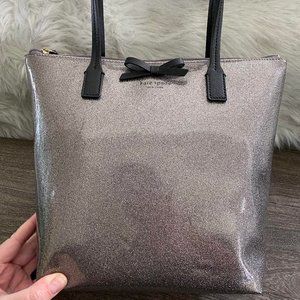 kate spade Bags - Kate Spade Silver Sparkly Tote kate spade Bags - Kate Spade Silver Sparkly Tote